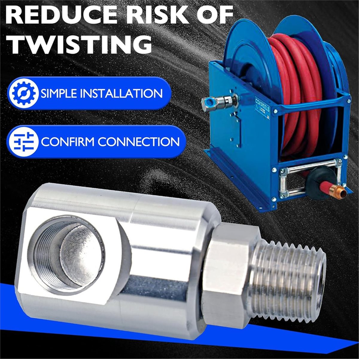 A45I 1/2 Inch MXF Hose Reel Sw - огляд і ціна Reel Grease