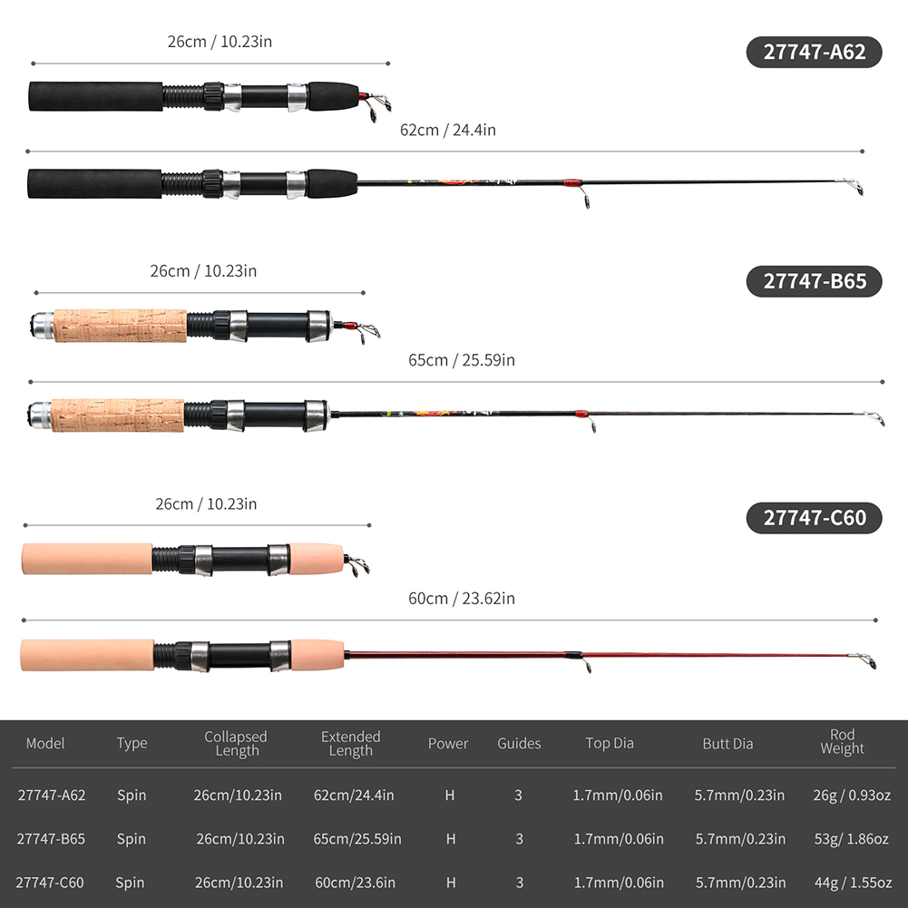 1 Set Fishing Rod With Fishing - огляд і ціна Ice Fishing Reel